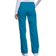 Cherokee Luxe Woman's Low Rise Drawstring Pant 1066-CARV - Caribbean Blue
