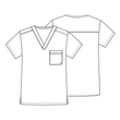 Cherokee Men's V-Neck Top 1929-PEWV - Pewter