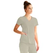 Healing Hands Woman's V-neck Top 2500-KHAKI