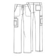 Unisex Cargo hlače s vezicom - 4043-NAVW