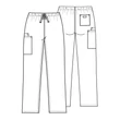 Cherokee 4100-BLKW Unisex Nadrág - Fekete