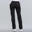 Cherokee Woman's Mid Rise Slim Straight Drawstring Pant 4203-BLKW - Black