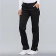 Cherokee Woman's Mid Rise Slim Straight Drawstring Pant 4203-BLKW - Black
