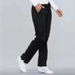 Cherokee Woman's Mid Rise Slim Straight Drawstring Pant 4203-BLKW - Black
