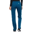 Cherokee Woman's Mid Rise Slim Straight Drawstring Pant 4203-CARW - Caribbean Blue
