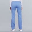 Srednje visoke Slim hlače s vezicom - 4203-WHTW