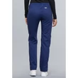 Cherokee Woman's Mid Rise Slim Straight Drawstring Pant 4203-NAVW - Navy blue