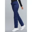 Cherokee Woman's Mid Rise Slim Straight Drawstring Pant 4203-NAVW - Navy blue