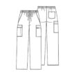 Muške vrećaste hlače na vezanje - 4243-CARW