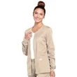 Cherokee Woman's Zip Front Warm-Up Jacket 4315-KAKW - Khaki