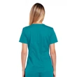 Cherokee Woman's V-Neck Top 4710-TLBW - Teal Blue