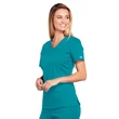 Cherokee Woman's V-Neck Top 4710-TLBW - Teal Blue