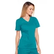 Cherokee Woman's V-Neck Top 4710-TLBW - Teal Blue