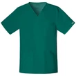 Cherokee Unisex V-Neck Top 4725-HUNW - Hunter Green
