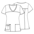 Cherokee Woman's V-Neck Top 4727-KAKW - Khaki