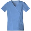 Cherokee Woman's Mock Wrap Top 4728-CIEW - Ciel Blue