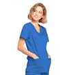 Cherokee Woman's Mock Wrap Top 4728-ROYW - Royal blue