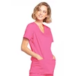 Cherokee Woman's Mock Wrap Top 4728-SHPW - Pink