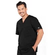 Cherokee Men's Tuckable V-Neck Top 4743-BLKW - Black