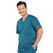 Cherokee Men's V-Neck Top 4743-CARW - Caribbean Blue