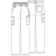 Muške hlače s patentnim zatvaračem - 81006-WIWZ