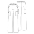 Dickies 86106-WHWZ Női Nadrág - Fehér