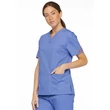 Dickies Woman's V-Neck Top 86706-CIWZ - Ciel Blue