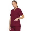 Dickies Woman's V-Neck Top 86706-WIWZ - Wine