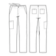Healing Hands Man's Ryan Pant - 9590-WHITE