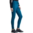 Cherokee Woman's Mid Rise Tapered Leg Drawstring Pant CK095-CAR - Caribbean Blue