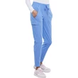 Cherokee Woman's Mid Rise Tapered Leg Drawstring Pant CK095-CIE - Ciel Blue