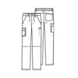 Cherokee Men's Fly Front Pant CK200A-PWPS