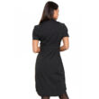 Crna haljina s prednjim gumbima - CK510-BAPS