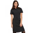Cherokee Woman's Button Front Dress Black CK510A-BAPS - Black