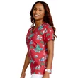 Cherokee Woman's V-Neck Top CK616-MWCM - Meowy Christmouse