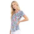 Majica s V-izrezom - CK637-BIBS