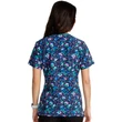 Cherokee Woman's V-Neck Print Top CK688-CFDA - Confetti Daisies