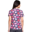 Cherokee Woman's V-Neck Print Top CK703-OGDL - Dog Is Love
