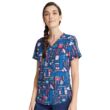 Majica s V-izrezom "Život medicinske sestre" - CK703-SULF