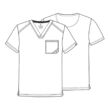 Muiška majica s V izrezom "Plaid Tie Dye" - CK902-PLTY
