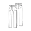 Dickies Woman's Natural Rise Skinny Drawstring Pant - DK90-PWT - Pewter