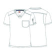 Muška majica V-izreza koja se može uvuči - DK610-BLK
