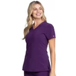 Dickies Woman's V-Neck Top DK615-EGG - Eggplant