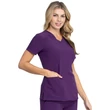 Dickies Woman's V-Neck Top DK615-EGG - Eggplant