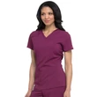 Dickies Woman's V-Neck Top DK615-WNPS - Wine