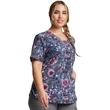 Dickies Woman's V-Neck Print Top DK623-FGAI - Flor-get About It