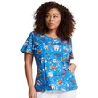 Dickies Woman's V-Neck Top DK721-SUSM - Super Smile