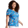 Dickies Woman's V-Neck Top DK721-SUSM - Super Smile