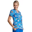 Dickies Woman's V-Neck Top DK721-SUSM - Super Smile