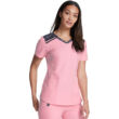 Majica V-izreza, boja ružičasti pijesak - DK740-PKSD